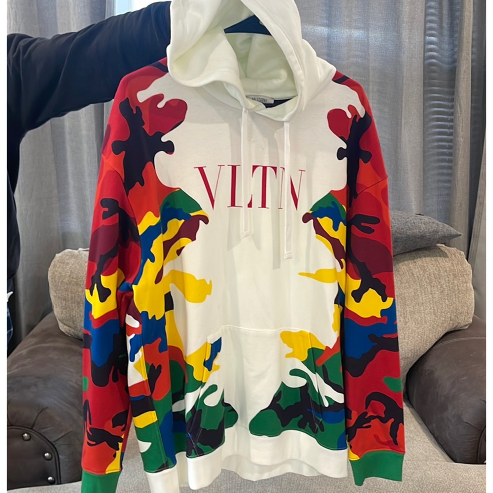 Valentino Colorful Camouflage Hoodie